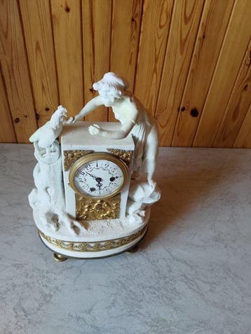 Figurale pendule Jugendstil Messing - 1900-1910 - Franse