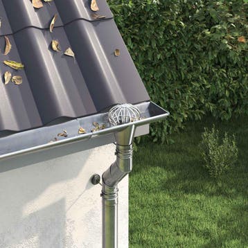 vidaXL Gootblad beschermer 8 st Zilver 110 mm Roestvrij, Verzenden