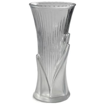 Dodo Vintage Vintage Glas Vase In Bambusoptik, Art Deco, Huis en Inrichting, Verzenden, Gebruikt, Overige kleuren, Glas