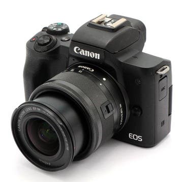 Canon EOS M50 zwart + EF-M 15-45mm F/3.5-6.3 IS STM met nog