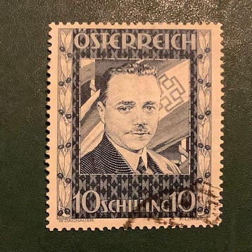 Oostenrijk 1936 - Dolfuss met perfecte centrering - Michel, Postzegels en Munten, Postzegels | Europa | Oostenrijk, Gestempeld