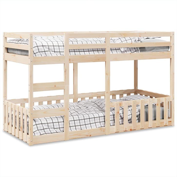 vidaXL Stapelbed massief grenenhout 80x200 cm, Maison & Meubles, Chambre à coucher | Lits, Envoi