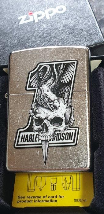 Zippo - Original Zippo Rarität Harley Davidson Skull Eagle -