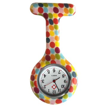 Fako - Verpleegstershorloge - Siliconen Print - Bolletjes, Verzenden, Nieuw