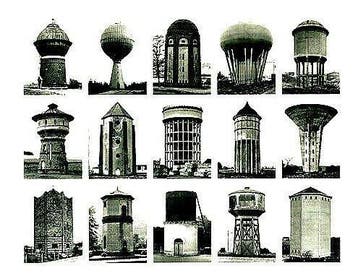 Bernd und Hilla Becher - Wassertürme [exhibition poster] -