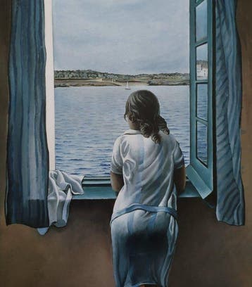 Salvador Dalí (1904-1989) (after) - Muchacha en la Ventana,, Antiek en Kunst