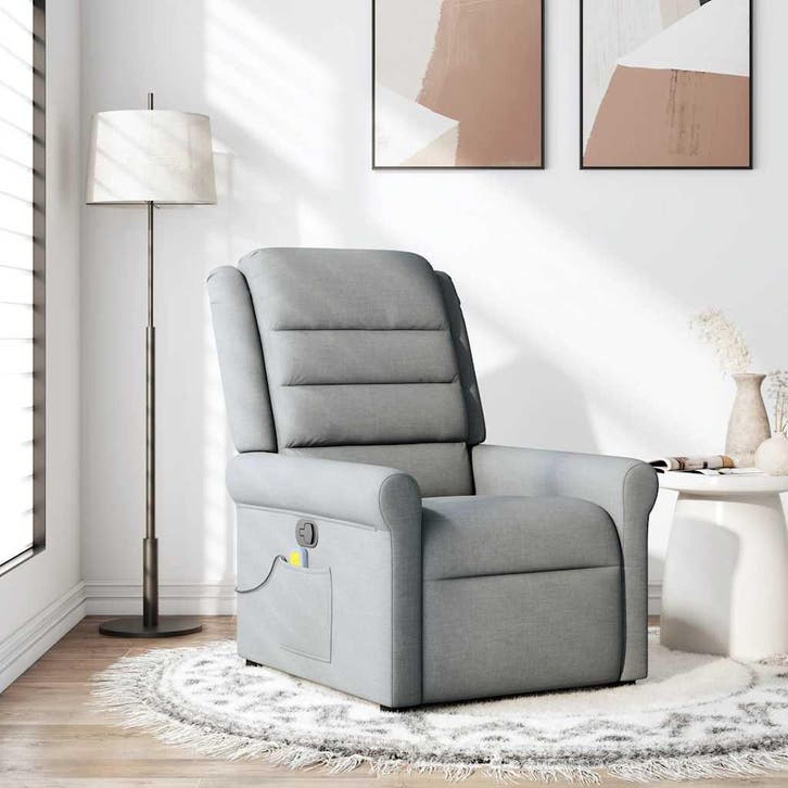 Massagestoel Lichtgrijs | Retour Deal | 61% Korting!, Huis en Inrichting, Zetels | Zetels, Nieuw, Verzenden