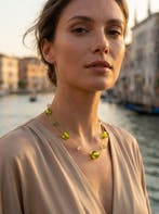 24 carats - verre de Murano, Or jaune - Collier - verre avec, Antiquités & Art