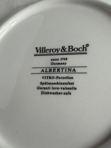 Villeroy & Boch - Bord (6) - ALBERTINA - Vitro - Albertina