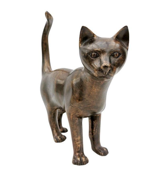 Beeldje - Cat - kitten - Brons, Antiek en Kunst, Kunst | Designobjecten