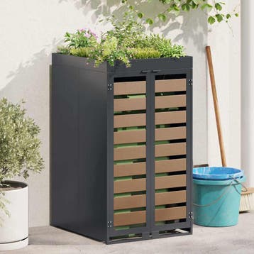 vidaXL Afvalcontainer opslag met plantenbakdak voor 240L bak, Doe-het-zelf en Bouw, Verzenden