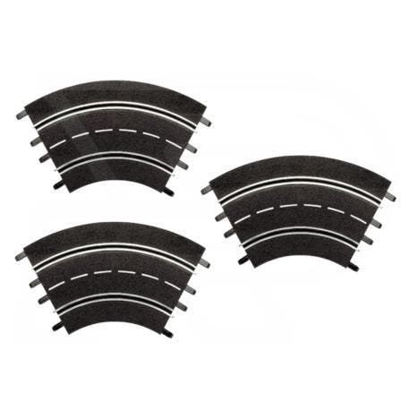 Bocht 1/60º Carrera 3 stuks | 20571, Hobby en Vrije tijd, Modelbouw | Auto's en Voertuigen, Verzenden