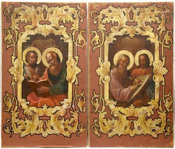 Icoon - Twee monumentale iconen van de Vier Evangelisten -