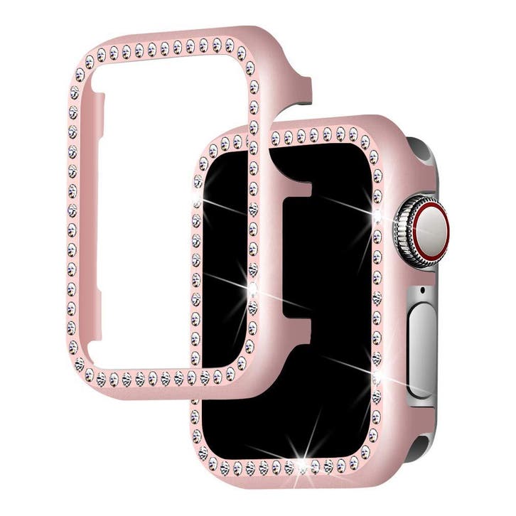 DrPhone Apple Watch 1/2/3 42mm TPU Bling Case met Kristal, Handtassen en Accessoires, Smartwatches, Nieuw, Verzenden