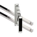 Pomp-espagnolet Dual mat nikkel ongelakt inclusief 2 stangen, Doe-het-zelf en Bouw, Deuren en Vliegenramen, Nieuw