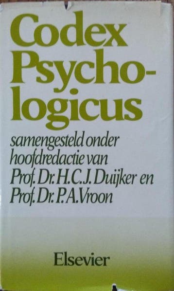 Codex psychologicus 9789010037800 Duyker, Livres, Verzenden, Duyker