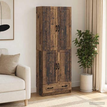 vidaXL Kast Set 2 st Oud hout Bewerkt hout, Verzenden, Nieuw