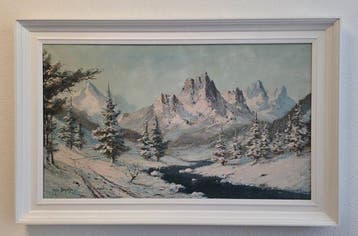 Frits Bergman (XX) - Winters landschap (XL Format)