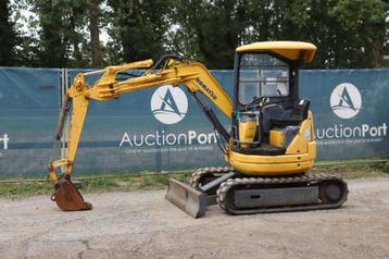 Veiling: Minigraver Komatsu PC12UU-2 Diesel 12kW, Ophalen
