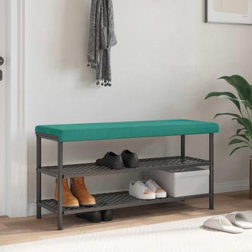 vidaXL Bankkussen fluweel Turquoise Diepte 35 cm, Verzenden
