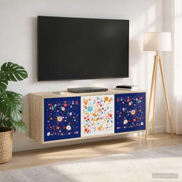 vidaXL Wand gemonteerd TV Kast MAINZ 102 x 33 x 40 cm Sonoma, Verzenden