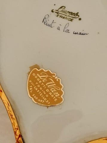 Limoges - Boîte à bijoux - Porcelaine de Limoges