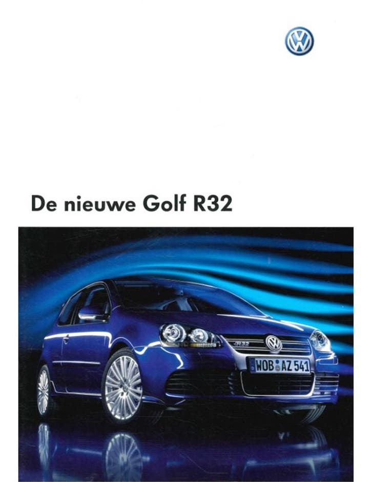2006 VOLKSWAGEN GOLF R32 BROCHURE NEDERLANDS, Livres, Autos | Brochures & Magazines