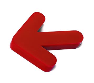 Set van 5 kunststof pijlen (8 mm dikte, rood, pmma, zelfkle, Verzenden, Nieuw