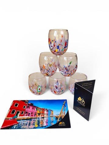 MurArt - MurArt - Drinkset (6) - Glas - Murrine Millefiori