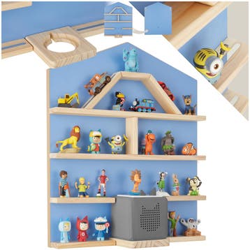 Wandkasat Mylittle Story voor maar liefst 50 Tonies - blauw, Huis en Inrichting, Verzenden, Nieuw