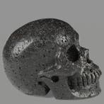 376 g lavasteen schedel - De hartdrager van het aardvuur -