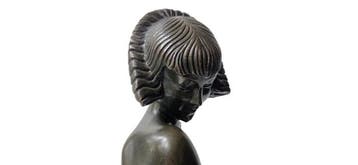 Pierre Le Faguays - sculptuur, rêverie - Art Deco - 40 cm