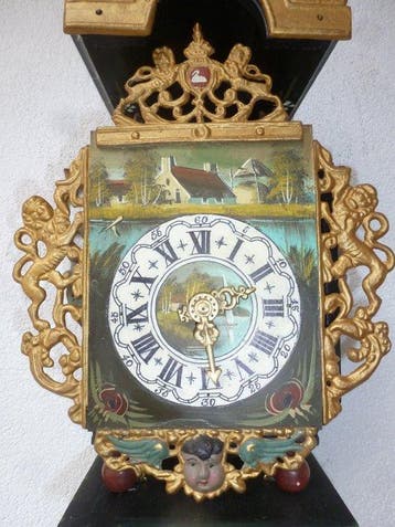 Horloge de chaise frisonne - Bois - 1950-1960