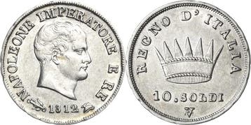 10 Soldi 1812, Italien-venedig Napoleon 1804-1814, Verzenden