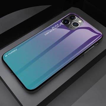 iPhone 12 Mini Hoesje Gradient - TPU en 9H Glas - Shockproof, Verzenden, Nieuw