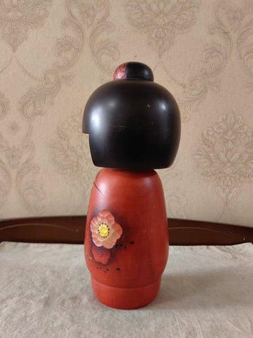 Beeld, Vintage Japanese Creative Kokeshi Doll - 26.5 cm -