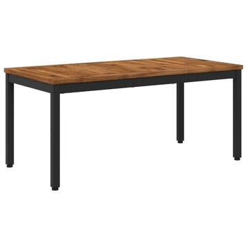vidaXL Salontafel Naturel en Zwart 50 x 100,5 x 45 cm, Verzenden, Nieuw