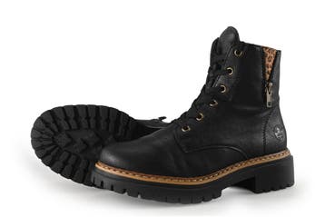 Rieker Veterboots in maat 38 Zwart, Kleding | Dames, Schoenen, Verzenden, Zwart, Overige typen, Zo goed als nieuw