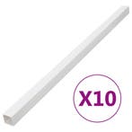 vidaXL Kabelgoot 40x25 mm 10 m PVC, Verzenden, Nieuw