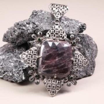 Sans prix de réserve - Pendentif Argent - Art déco en argent