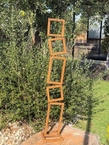 Ana Lucia B.M - Sculpture Corten - XXL - NO Reserve, Antiek en Kunst