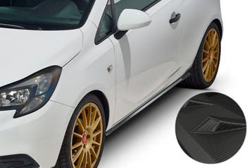 Zijskirts voor Opel Corsa E 3-deurs SS479-M, Verzenden, Nieuw