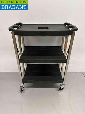 HCB Chariot de service pliable 3 étages 74 cm Horeca, Verzenden