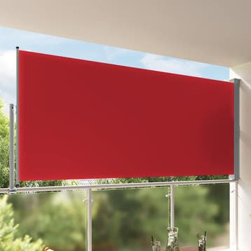 vidaXL Tuinscherm uittrekbaar 160x300 cm rood, Verzenden, Nieuw