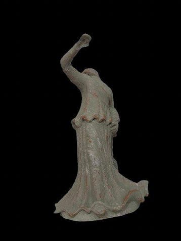 Replica van een oude Griek Terracotta standbeeld van een