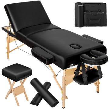 tectake Massagetafel-set 3 zones met 10cm matras, rolkussens, Verzenden, Nieuw