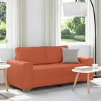 vidaXL Loveseat Sofa Rood Oranje 180x77x82 cm Corduroy Stof, Huis en Inrichting, Zetels | Zetels, Verzenden, Nieuw