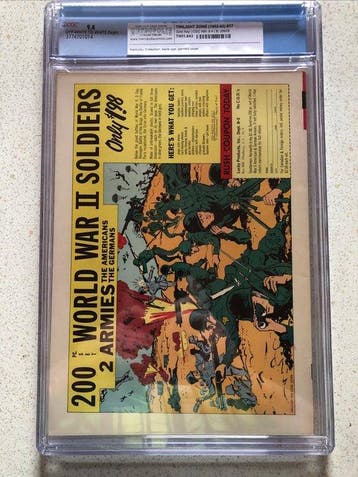 Twilight Zone 17 - The Twilight Zone - 1 Graded comic - CGC
