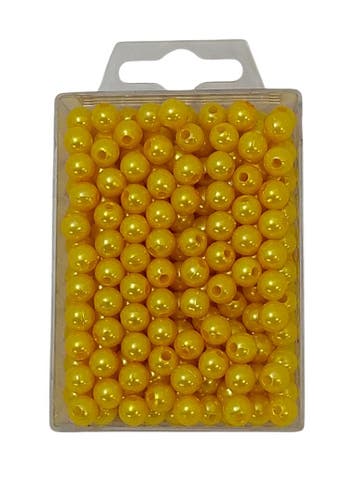 Parels rijgparels 08 Geel 8 mm, Nieuw