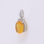 Sans prix de réserve - Pendentif Platine - 1.85ct. tw. Opale, Bijoux, Sacs & Beauté
